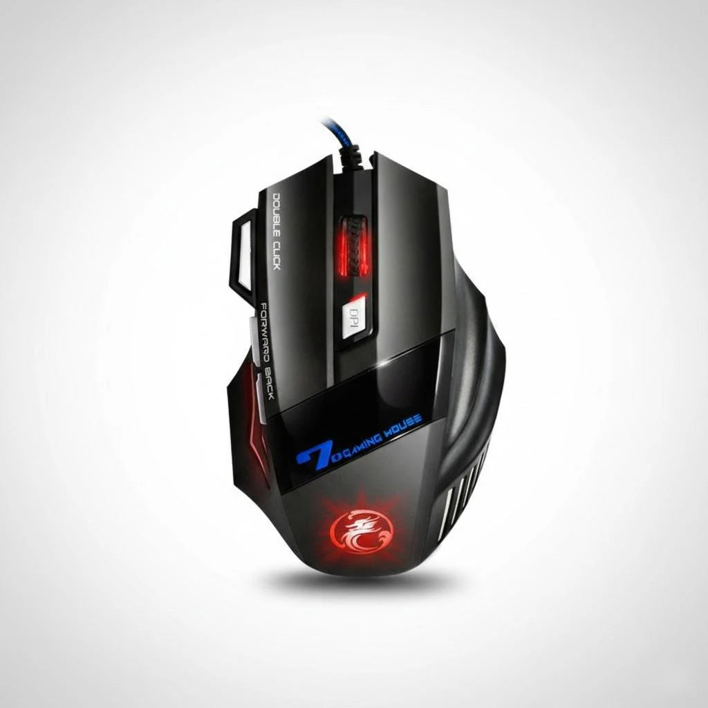 Ratón Gamer USB con RGB LED y Diseño Ergonómico