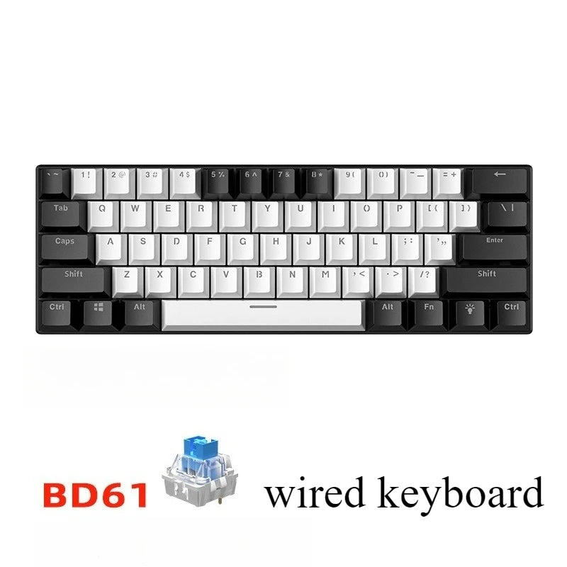 Nova60 White – Teclado Mecánico 60% Gaming Blanco RGB para PC, Laptop y Oficina
