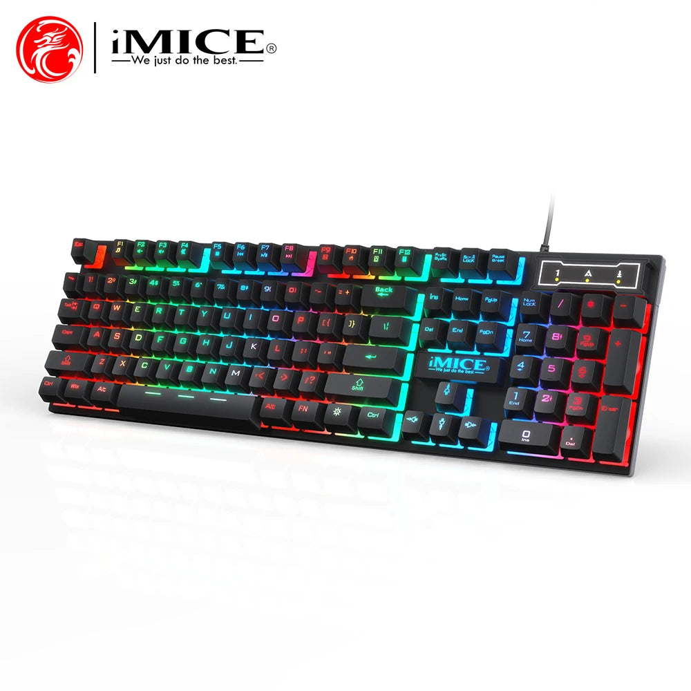 TitanGlow RGB – Combo Gamer de Teclado y Mouse con Iluminación LED para PC y Laptop