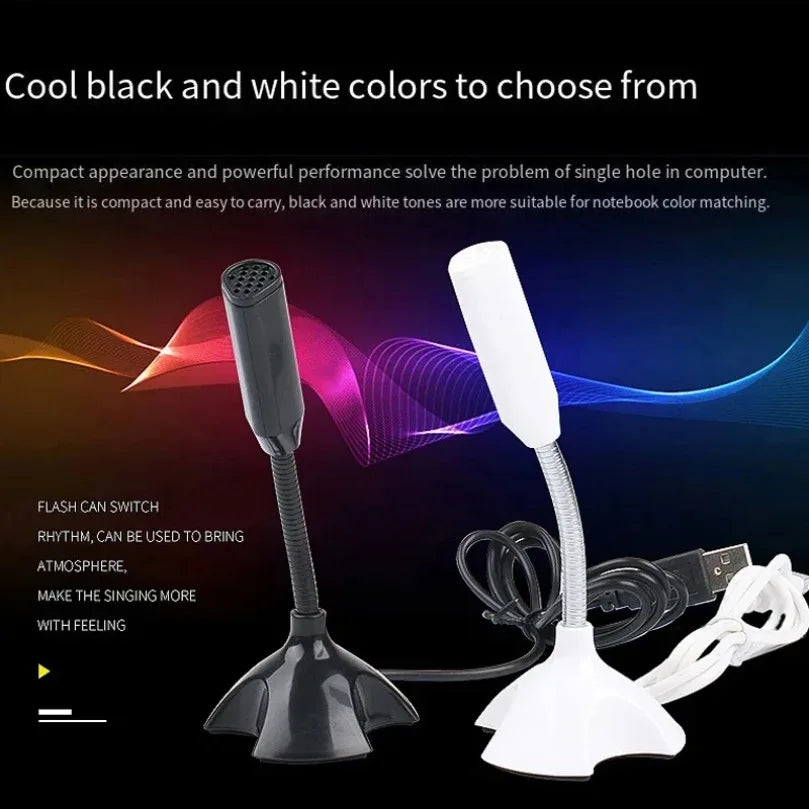 FlexiStand USB – Micrófono Ajustable para Estudio y Gaming