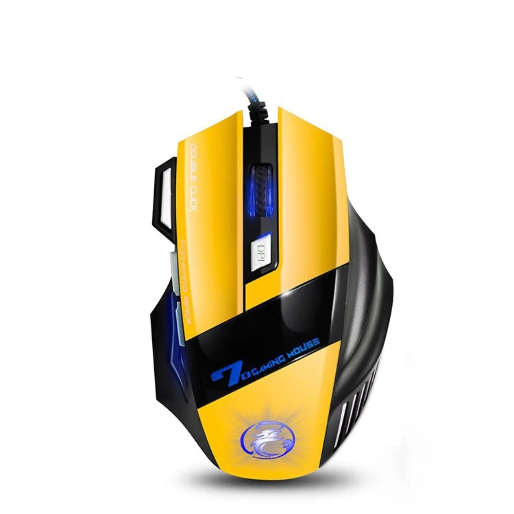 Ratón Gamer USB con RGB LED y Diseño Ergonómico