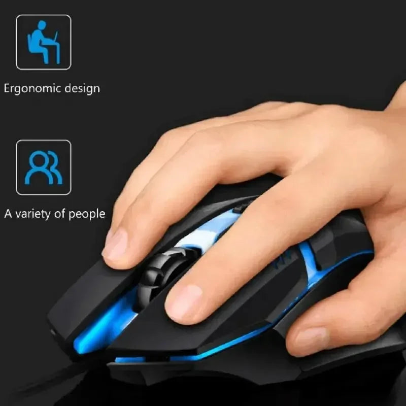 ErgoPrecision RGB – Mouse Gaming Ergonómico 4 Botones