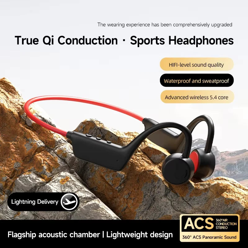 Auriculares Bluetooth 5.4 de Conducción Ósea para Natación y Deporte IPX8