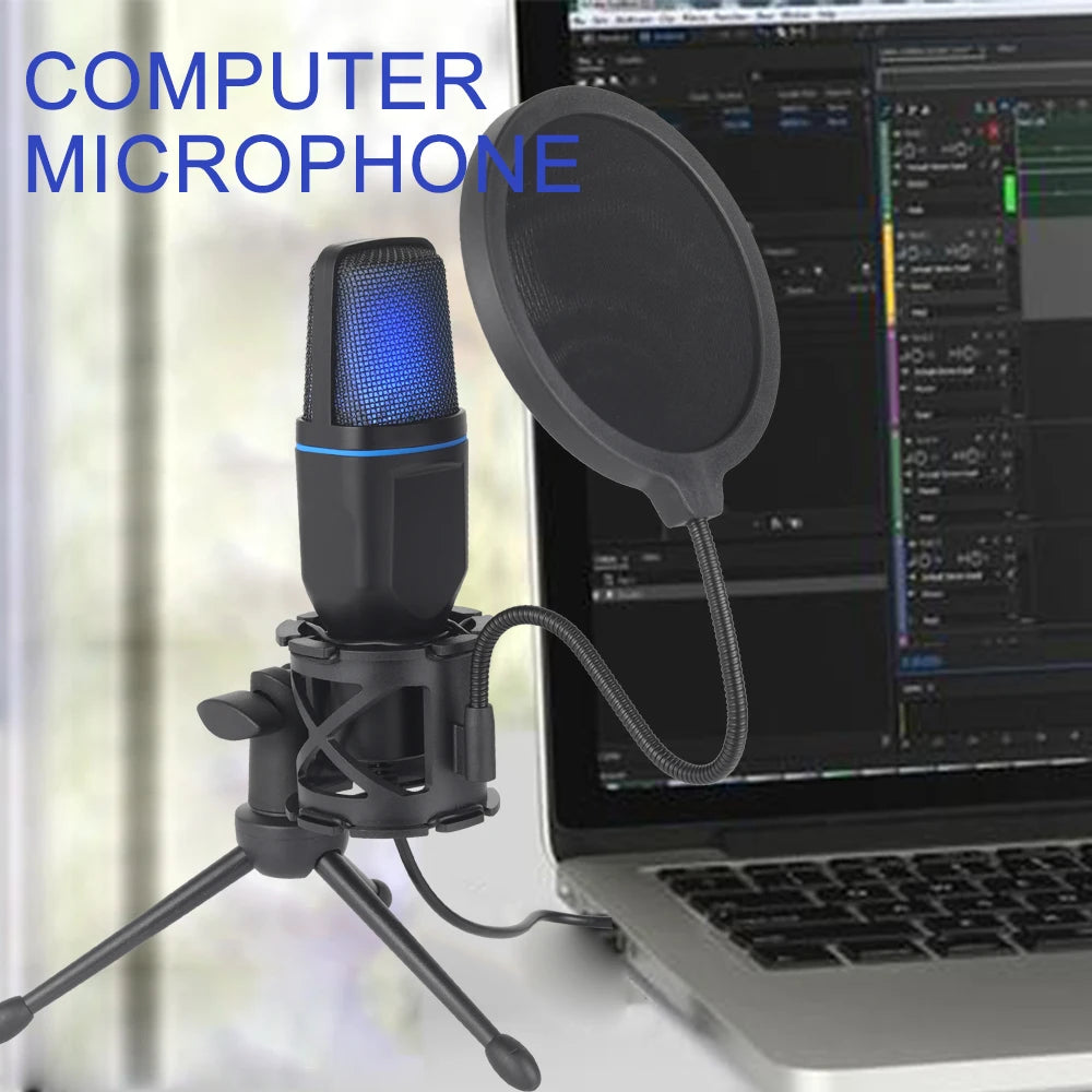 StreamGlow RGB – Micrófono Condensador USB