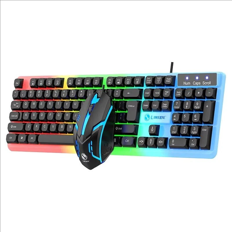TitanX GTX350 – Combo Gamer Teclado y Mouse RGB con Iluminación LED para PC y Laptop