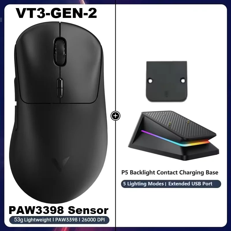 Mouse Gaming Profesional Rapoo VT3Pro 59g Ultra Ligero