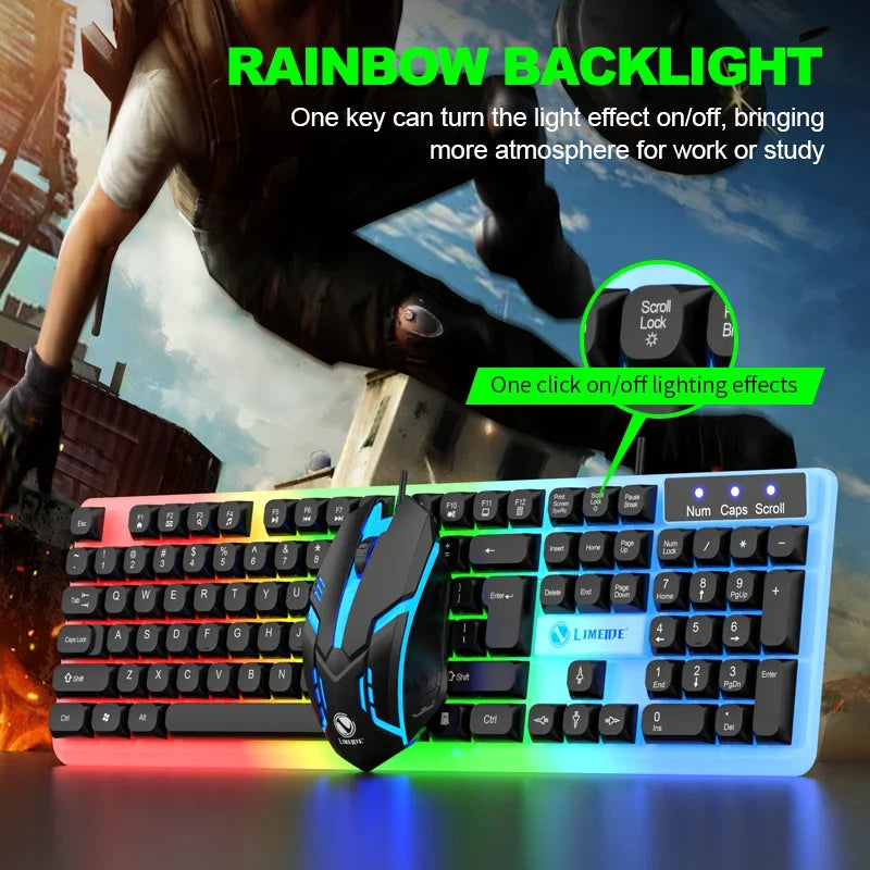 NeoGTX 350 – Combo Gamer Teclado + Mouse RGB LED