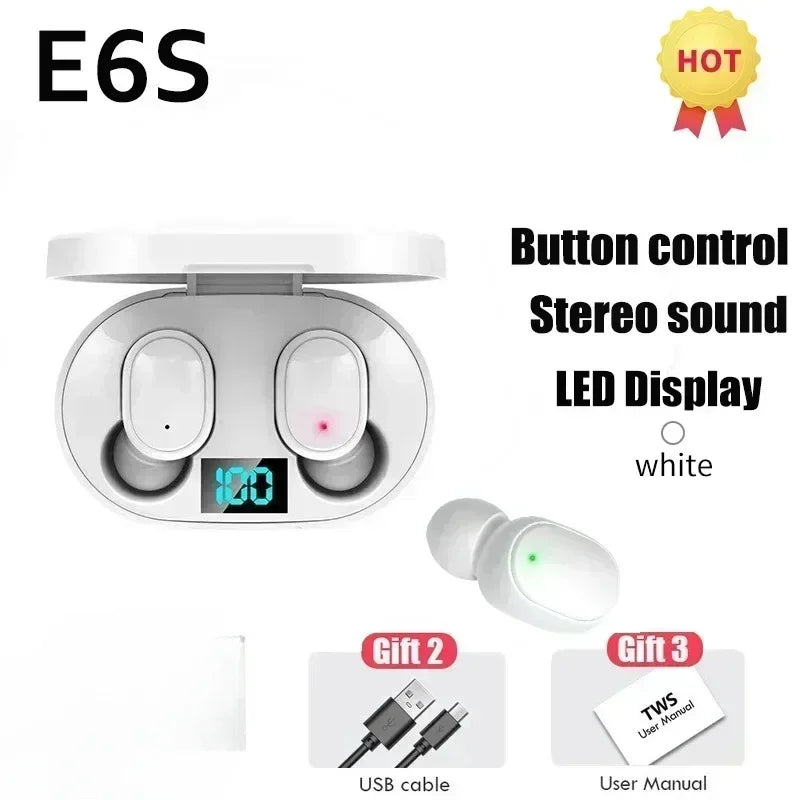 NeoPods E6S – Auriculares Inalámbricos TWS con Cancelación de Ruido