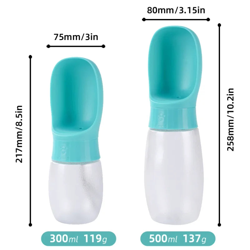 Botella portátil de agua para perros
